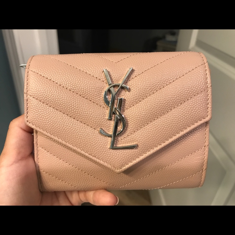 Saint Laurent compact tri-fold wallet